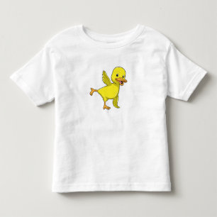 Duck at Yoga Stretching exercise Toddler T-Shirt