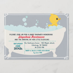 Duck Baby Shower Invitation
