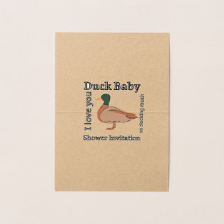Duck Baby shower Invitation 