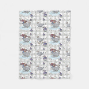 Duck Balloons Nursery Theme Baby Blanket