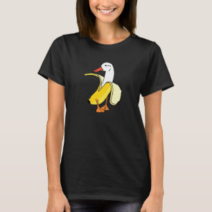 Duck Banana Farm Animal Funny Anthropomorphic Frui T-Shirt