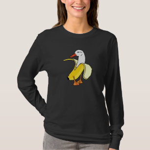 Duck Banana Farm Animal Funny Anthropomorphic Frui T-Shirt