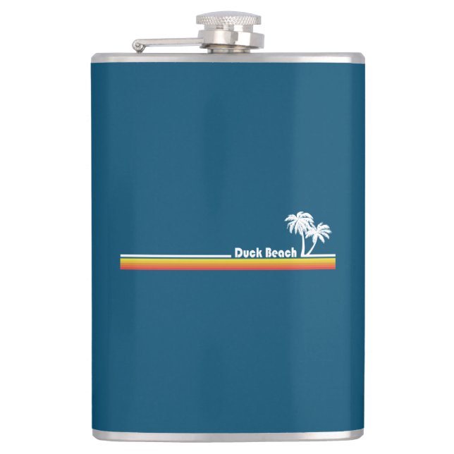 Duck Beach North Carolina Hip Flask (Front)