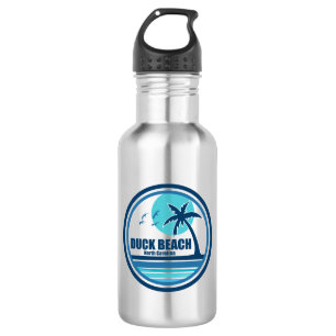 Duck Beach North Carolina Palm Tree Birds 532 Ml Water Bottle