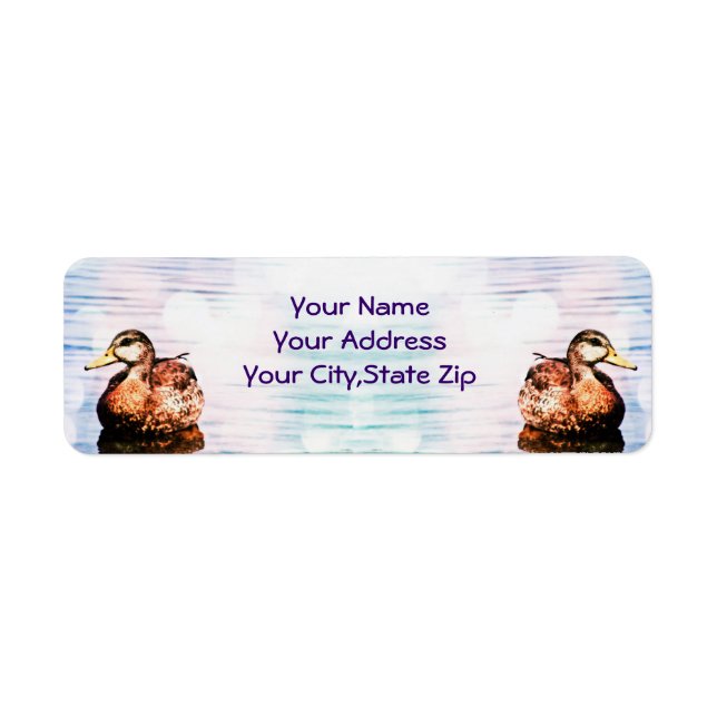 Duck Beauty Address Labels (Front)