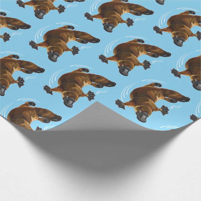 duck-billed platypus wrapping paper (Corner)