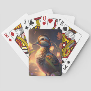 Duck Bird Animal Portrait Painting Wildlife Ponds Playing Cards