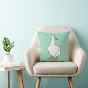 Duck Bird White Duck Cushion