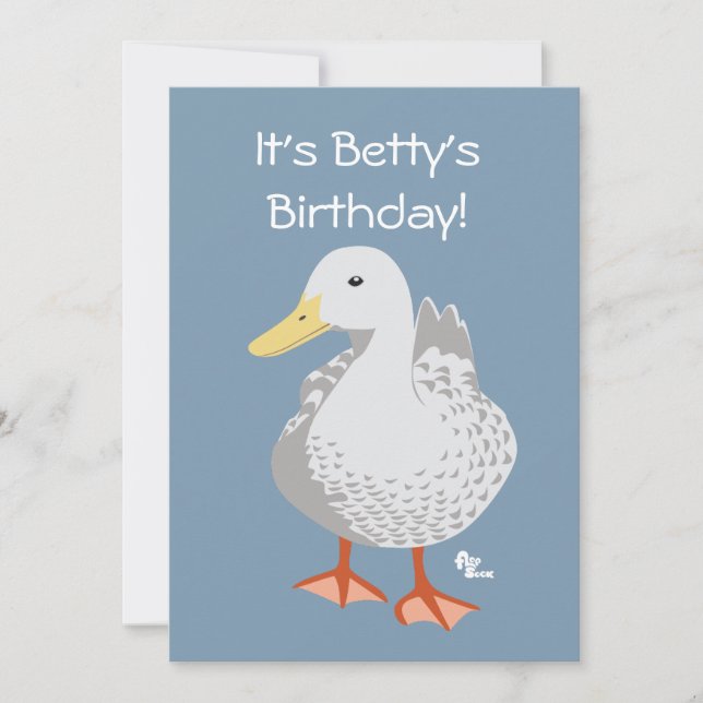 Duck Birthday Invitation (Front)