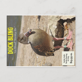 Duck Bling Postcard