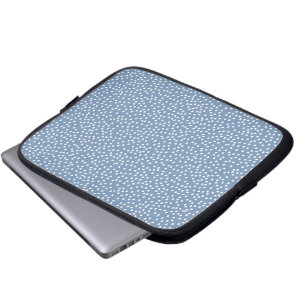 duck blue polka dot laptop sleeve