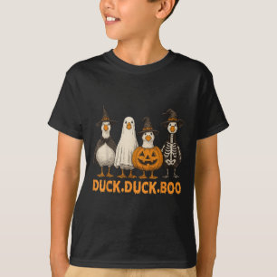Duck Boo Funny Cute Soky Halloween Family Goose Pu T-Shirt