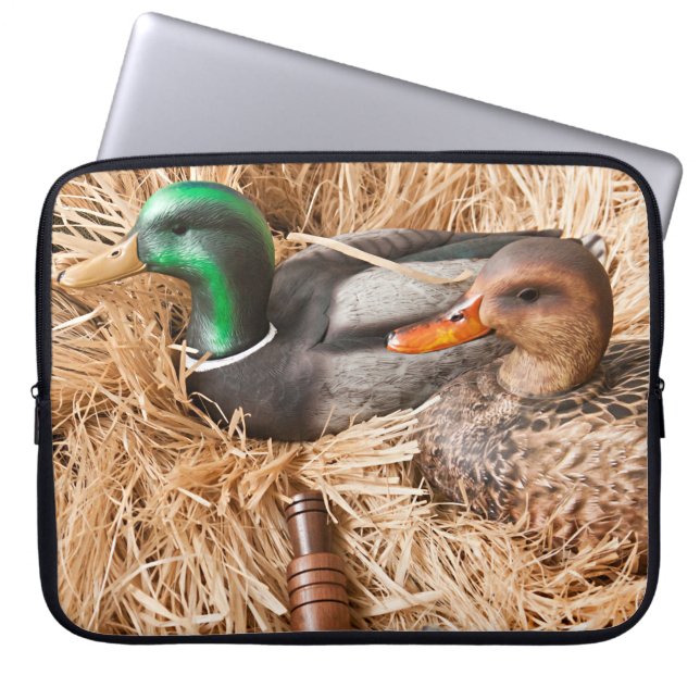 Duck Call Mallard Drake Hunting 15" Laptop Case (Front)