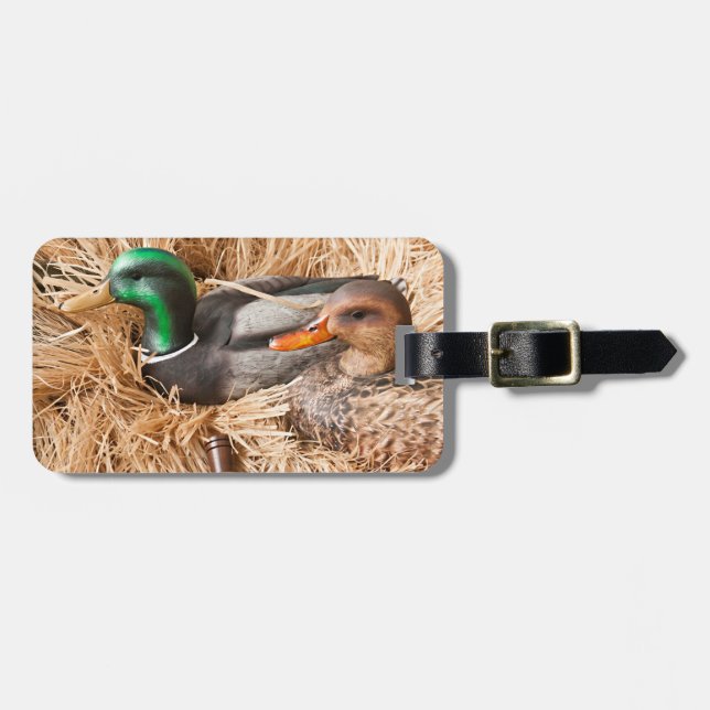 Duck Call Mallard Drake Hunting Hunter Luggage Tag (Front Horizontal)
