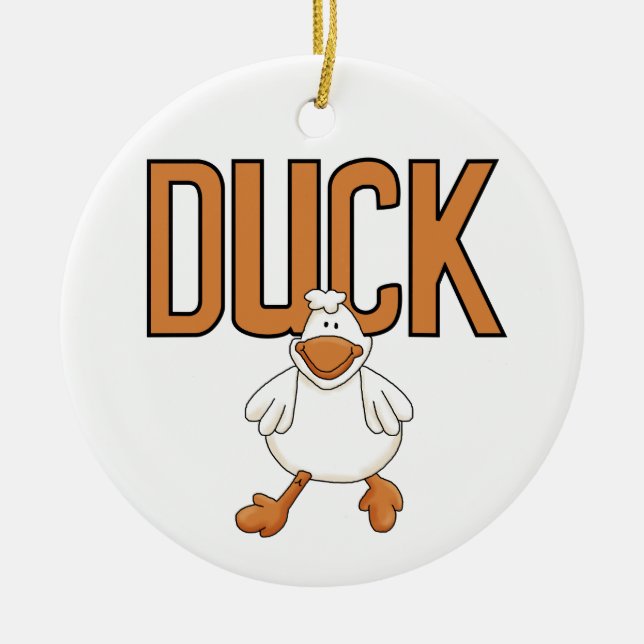 Duck Ceramic Tree Decoration (Front)