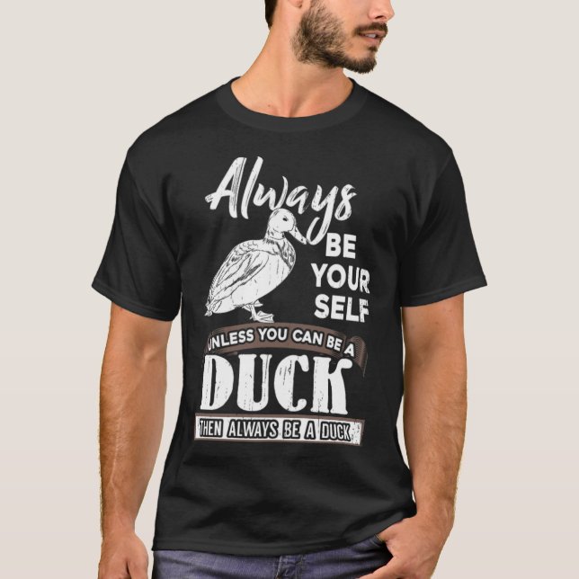Duck  chocolate lab pet  T-Shirt (Front)