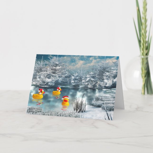 Duck Christmas Holiday Card (Front)