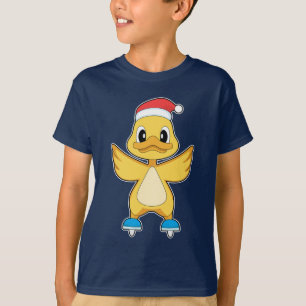 Duck Christmas Ice skating T-Shirt