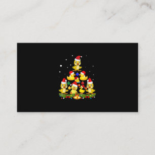 Duck Christmas Tree Business Card