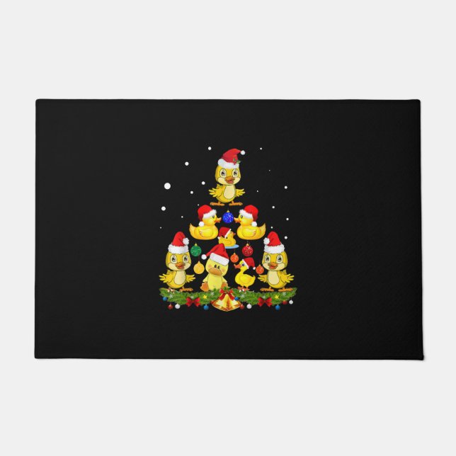 Duck Christmas Tree Doormat (Front)
