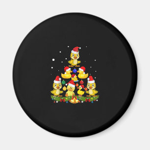 Duck Christmas Tree Magnet