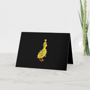 Duck Christmas Tree T Lights Decor Star Gift Xmas Card