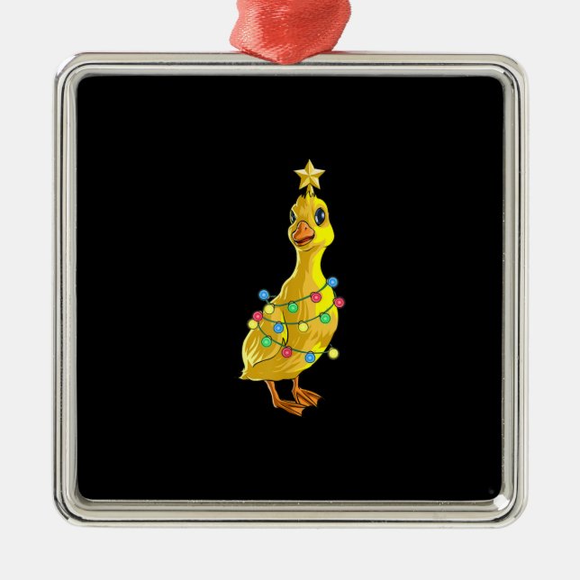 Duck Christmas Tree T  Lights Decor Star Gift Xmas Metal Tree Decoration (Front)