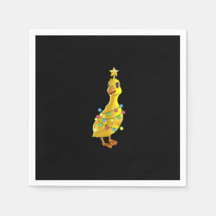 Duck Christmas Tree T Lights Decor Star Gift Xmas Napkin