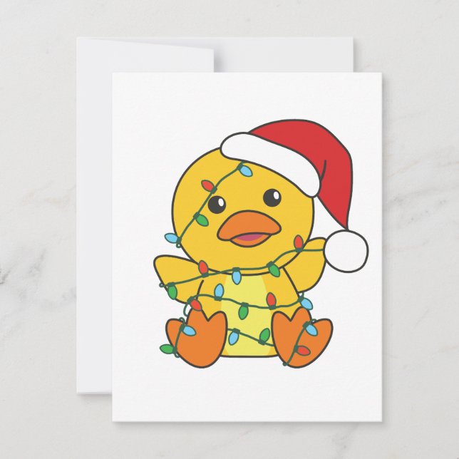 Duck Christmas Winter Animals Holiday Duck (Front)
