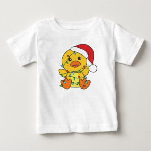 Duck Christmas Winter Animals Holiday Duck Baby T-Shirt