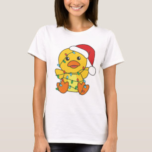 Duck Christmas Winter Animals Holiday Duck T-Shirt