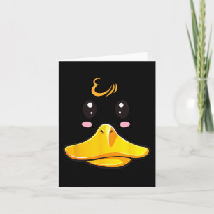 Duck Costume Cute Rubber Ducky Face Halloween  Card