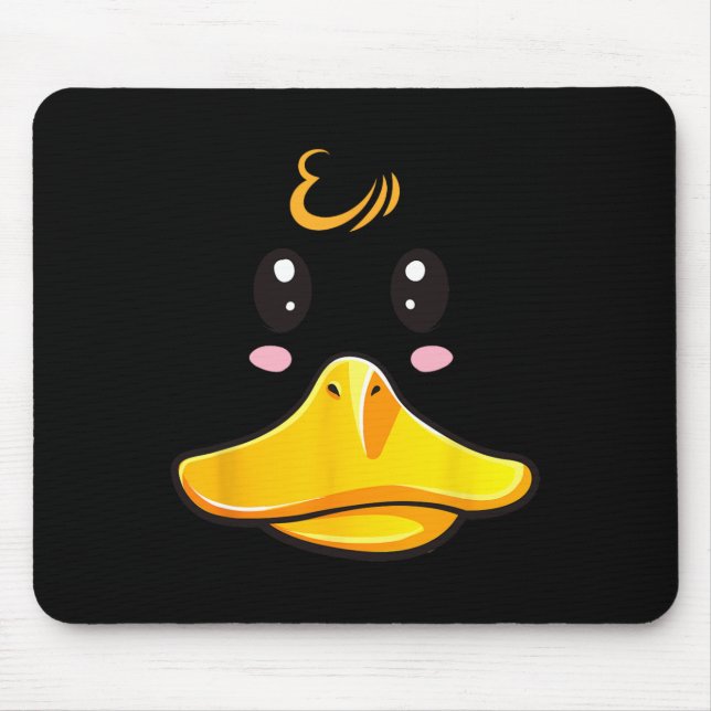 Duck Costume Cute Rubber Ducky Face Halloween  Mouse Mat (Front)