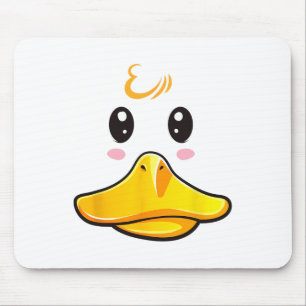 Duck Costume Cute Rubber Ducky Face Halloween Mouse Mat