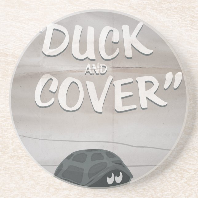 Duck & Cover Coaster (Front)