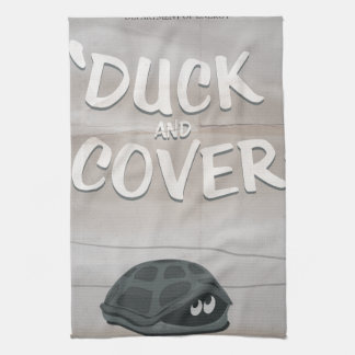 Duck & Cover Tea Towel