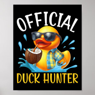 Duck Cruise Boat Shirt Funny Rubber Duck Hunting S Poster