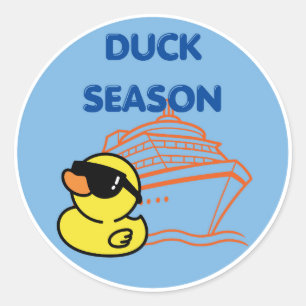 Duck Cruise Ship Classic Round Sticker