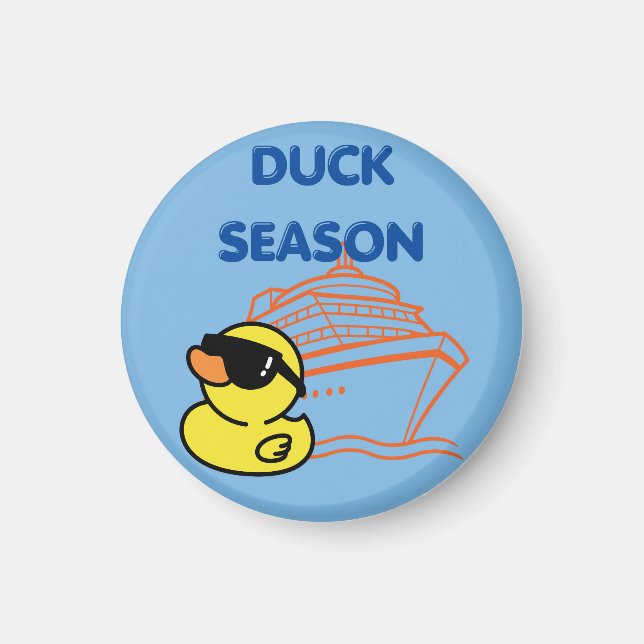 Duck Cruise Ship Magnet (Front)