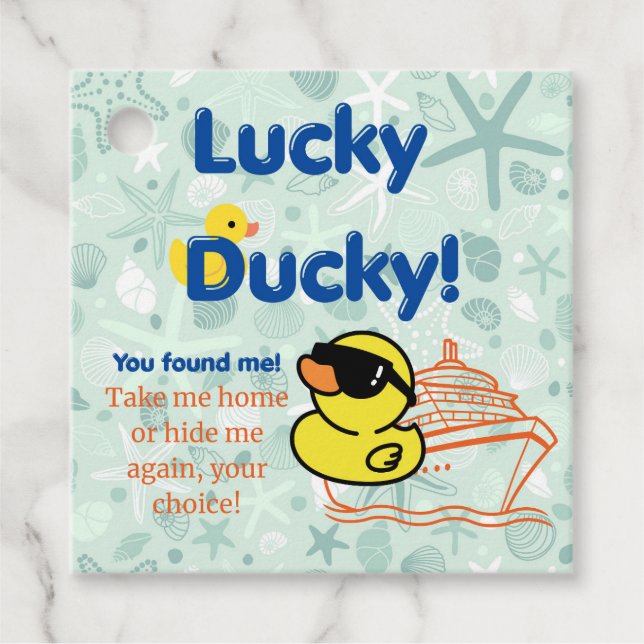 Duck Cruise Tag (Front)