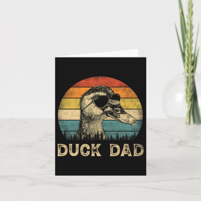 Duck Dad Duck Lovers Daddy Father's Day  Card (Front)