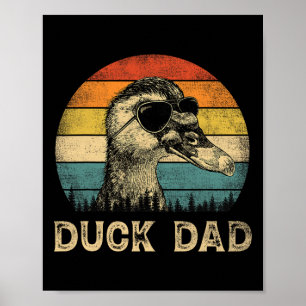 Duck Dad Duck Lovers Daddy Father's Day  Poster