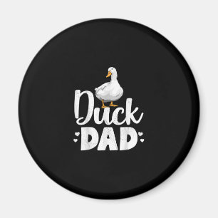 Duck Dad Funny Water Ducklings Farmer Gifts Magnet