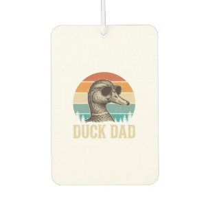 Duck Dad Vintage Engraving Retro Sunset Shirt Desi Car Air Freshener