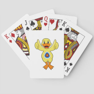 Duck Darts Bullseye Playing Cards