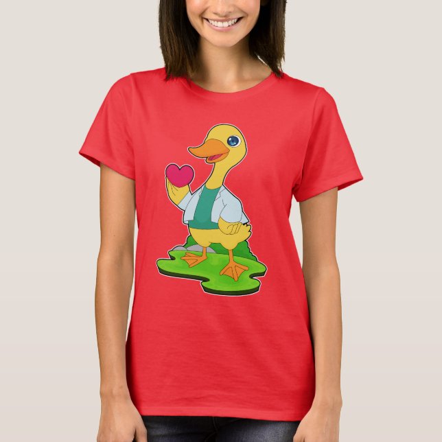 Duck Doctor Heart T-Shirt (Front)