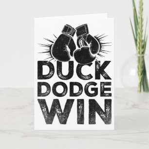 Duck Dodge Win Boxer Sports Strength Gym Athlete B Card