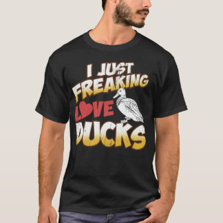 Duck  doggie school animal art  T-Shirt