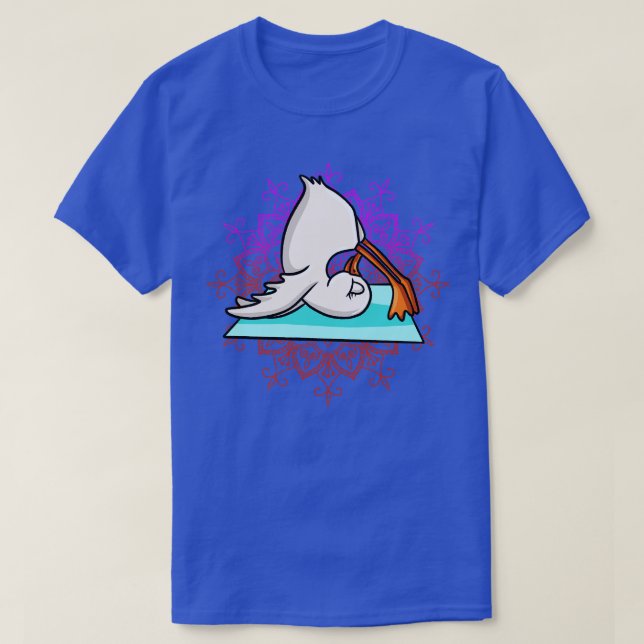 Duck Doing Yoga T-Shirt (Design Front)