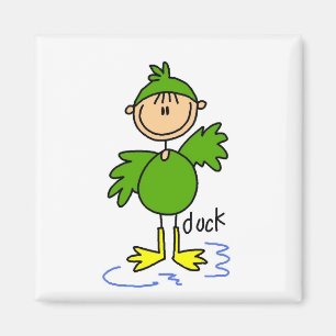 Duck Dress Up Tshirts and Gifts Magnet